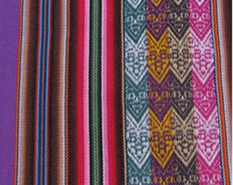 MADE IN PERU 1 Peruvian textile fabric Andean blanket tribal ethnic from South America 110 X 125