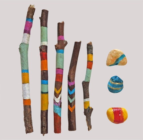 Painted sticks