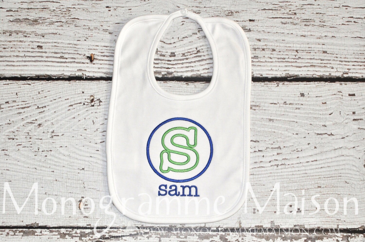 Monogrammed Baby Bib New Baby Gift Baby Shower Gift