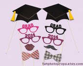 Photo Booth Prop Set- 10 Piece Graduation Photo Booth Prop Set - Photobooth Props Il_170x135