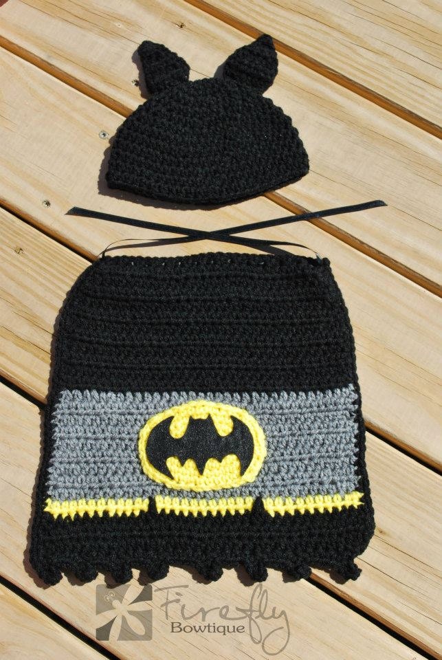 Crochet Newborn Batman Hat and Cape Ready to by ...