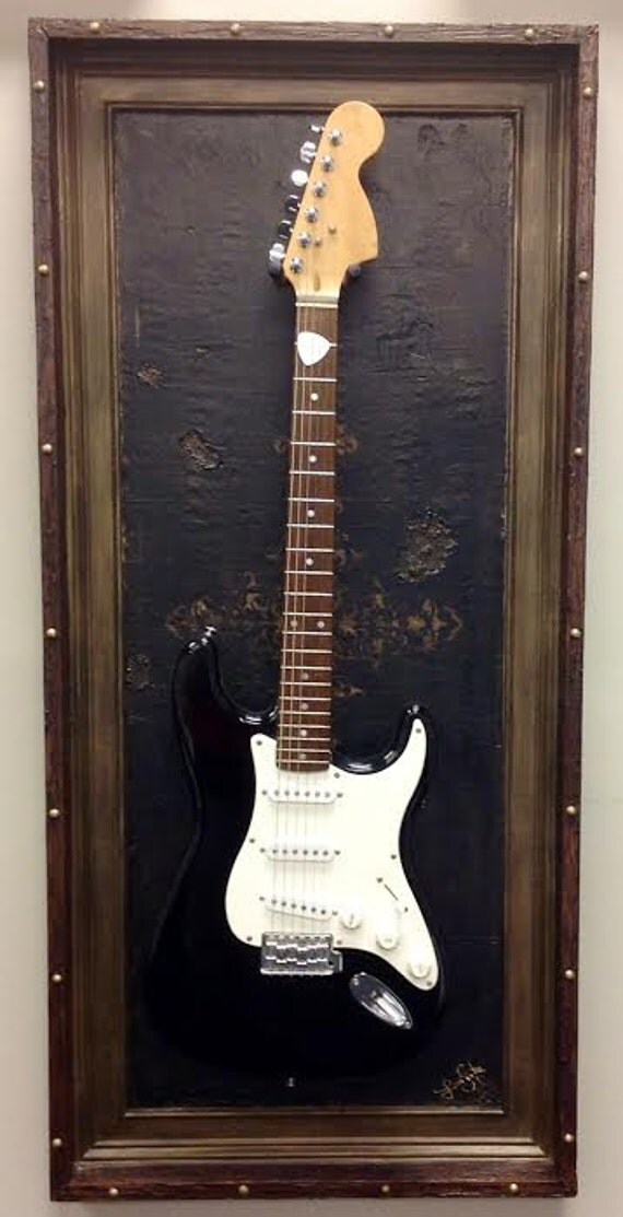 Guitar Shadow Box The Crossroads Guitar Display by JelisDecor