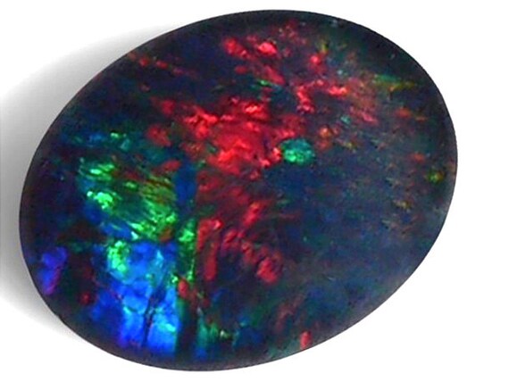 Opal 10x8mm Australian Black Fire Opal Triplet by ShopForJewelry