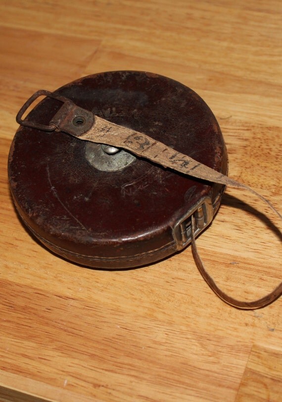 Antique Estate Linen Tape Measure 50 Feet Lufkin Rule Company