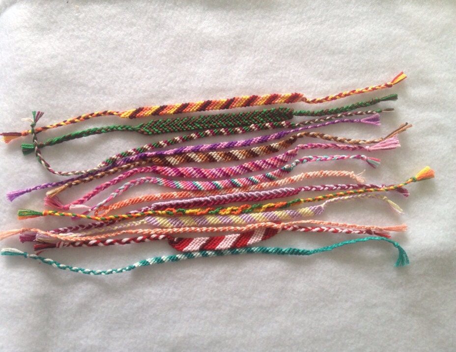 Party pack of friendship bracelets pack of by HeartFeltCraft1