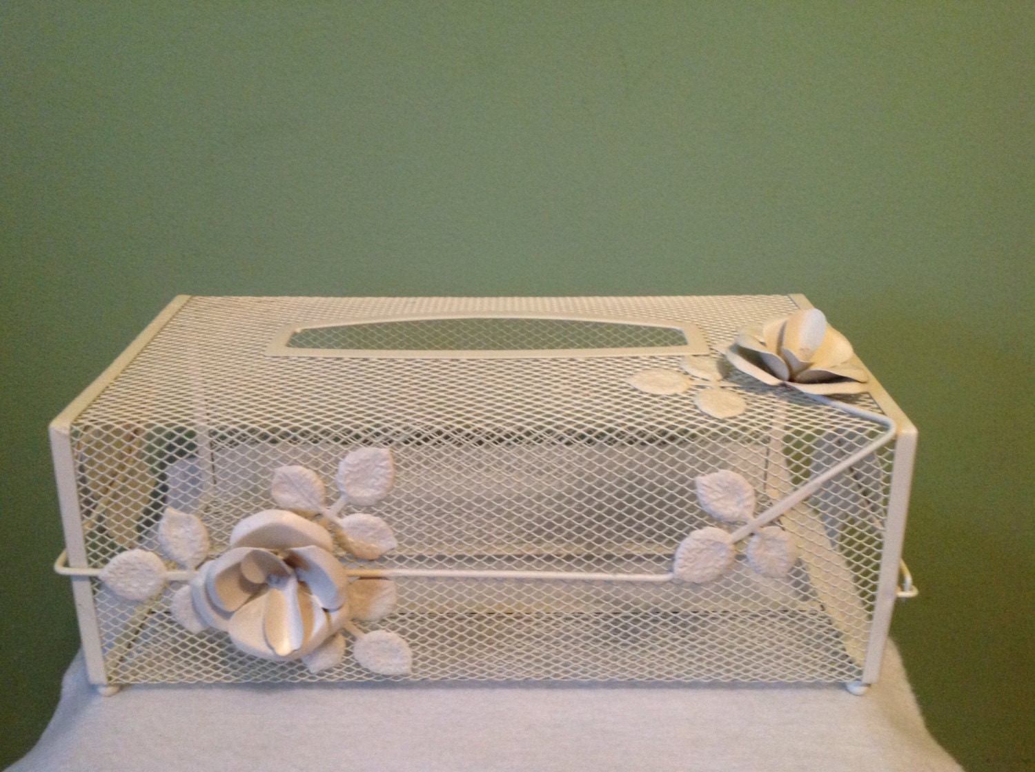 Vintage Metal Kleenex box cover Haute Juice