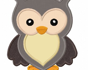Owl Applique Machine Embroidery Design NO:0051