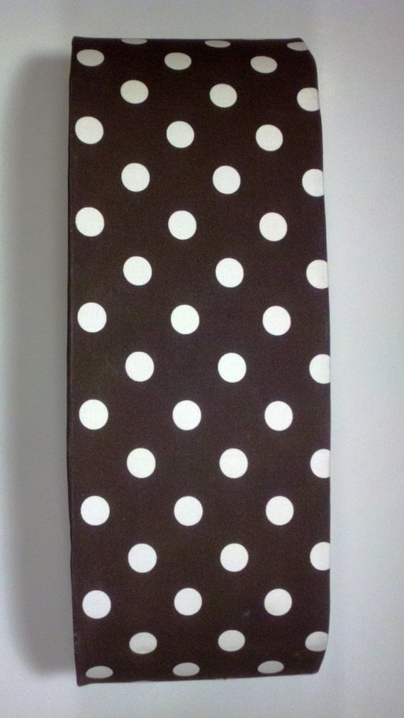 Chocolate Brown w/ White Polka Dots Vanity by VanityShadesofVegas