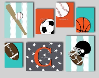 Sports Wall Decor sports decor. sports nursery. boy room decor. football Sports Wall Decor sports decor. sports nursery. boy room decor. football