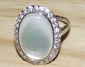 Sterling Silver Mother of Pearl Ring