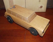 Childcraft Solid Wood Car 1950s