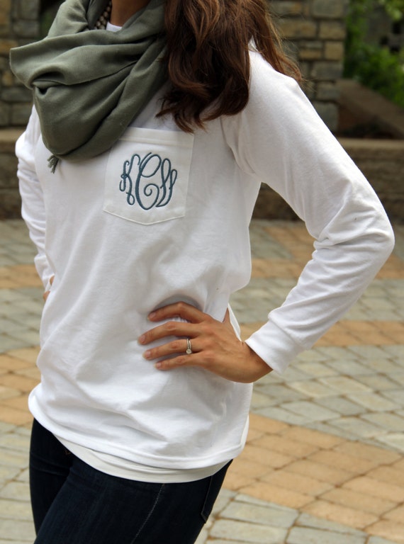 monogram tee shirts