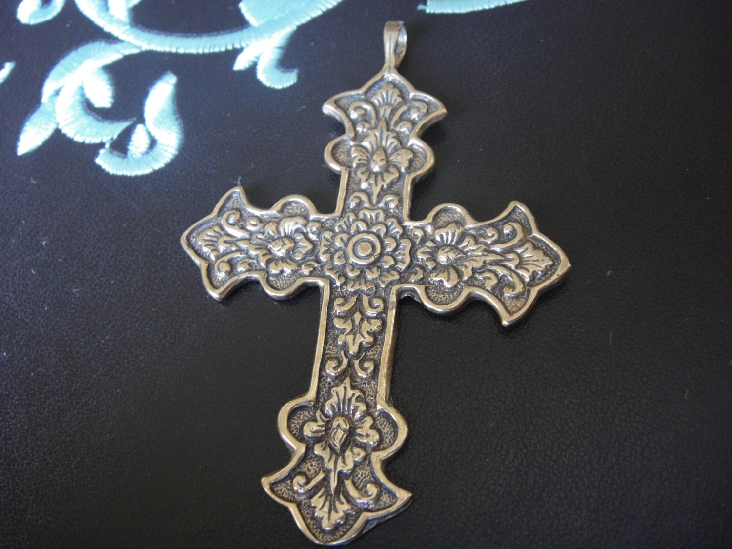 Solid bronze large cross antique bronze crosscrossbronze