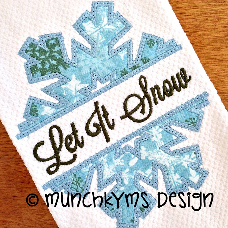 Split Snowflake Applique