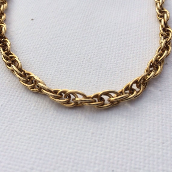 CLEARANCE Thick Gold Spiral Chain Choker by DesignsByMelody