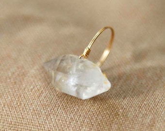 natural crystal ring crystal quartz ring natrual stone jewelry personalized ring wholesale Christmas gift