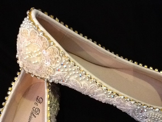 Classic Fairy Tale Wedding Shoes Hand Made by Elfinacreation