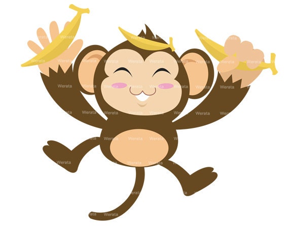 happy monkey clip art - photo #7