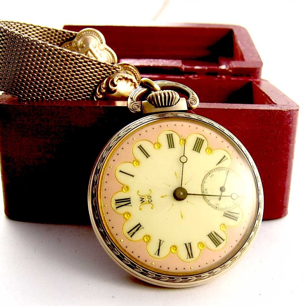 Rare 1897 HAMPDEN 17 Jewel RAILROAD grade pocket Watch Lever