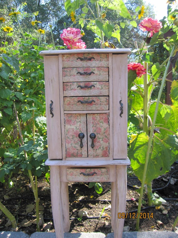 shabby chic standing jewelry armoire shabby chic standing jewelry armoire