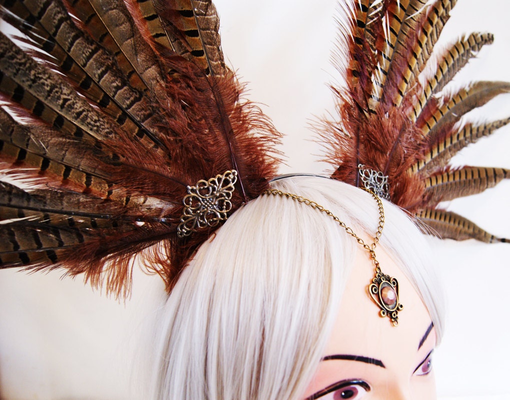 Amazon Feather Headdress Penthesilea Fantasy