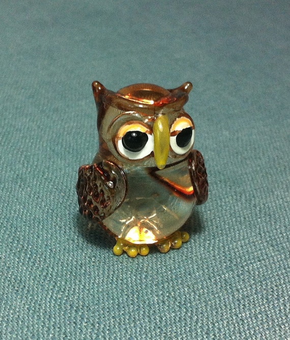 glass blown owl