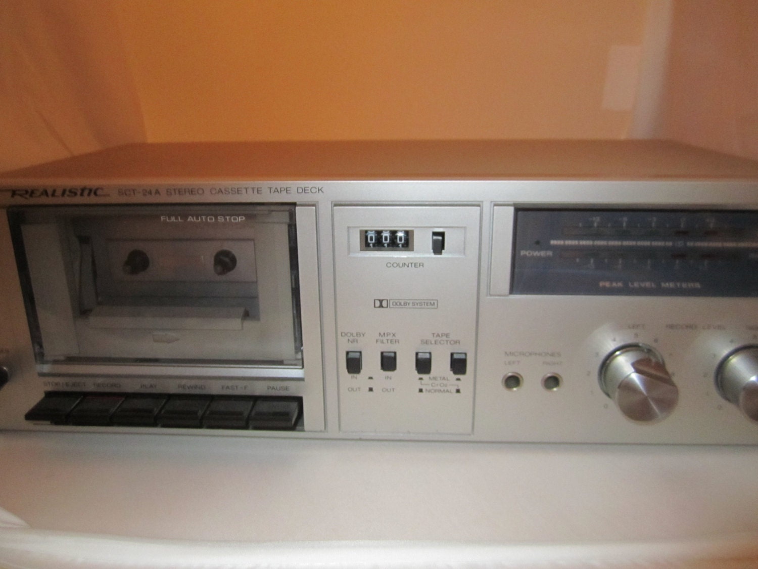 Vintage Realistic Stereo Cassette Tape Deck SCT24A by CandyBlady