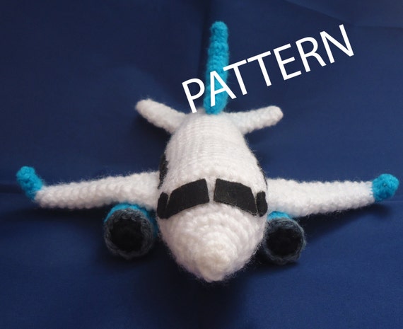 PDF CROCHET PATTERN Airplane Toy Amigurumi