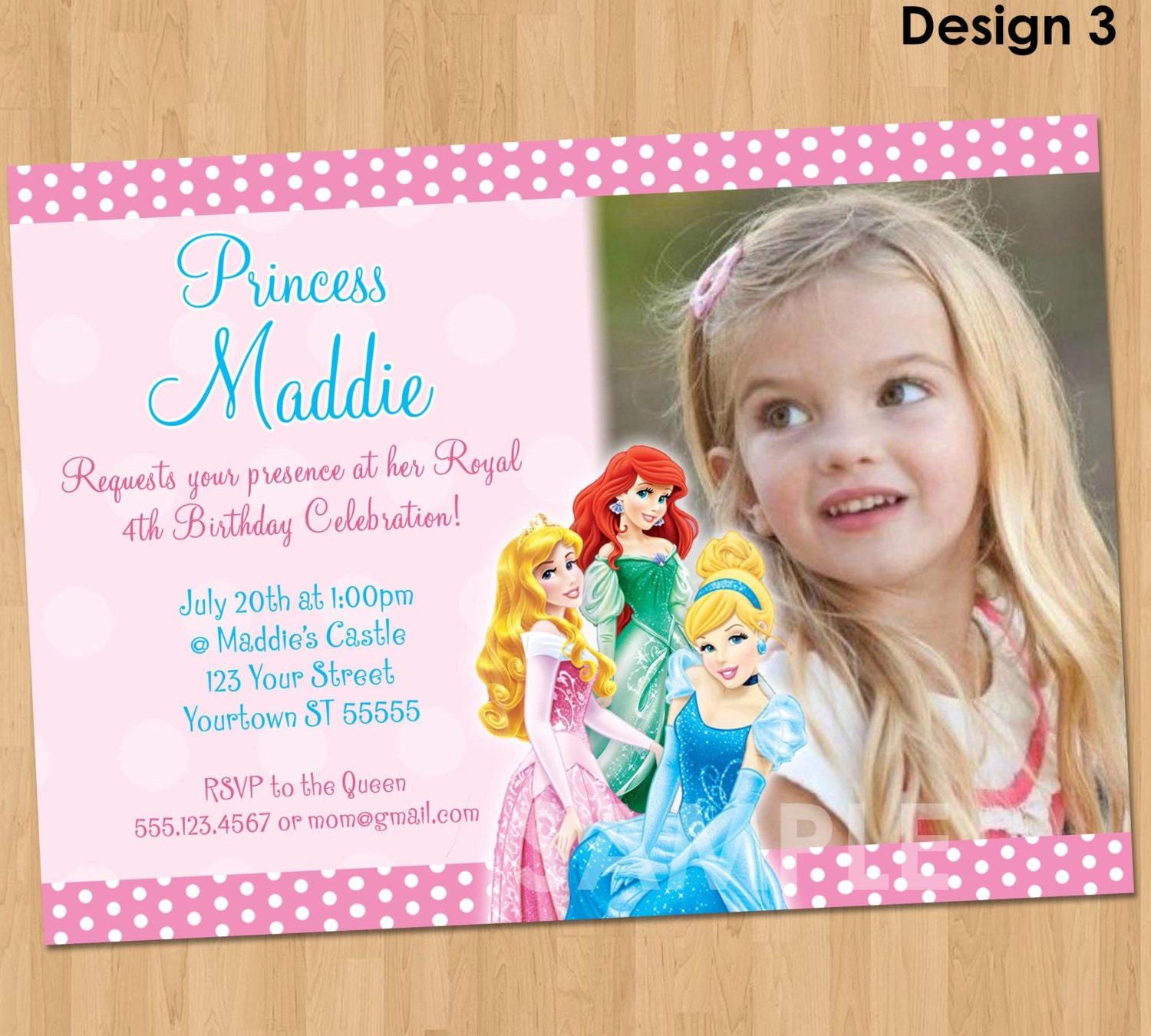 Disney Birthday Invitations 4