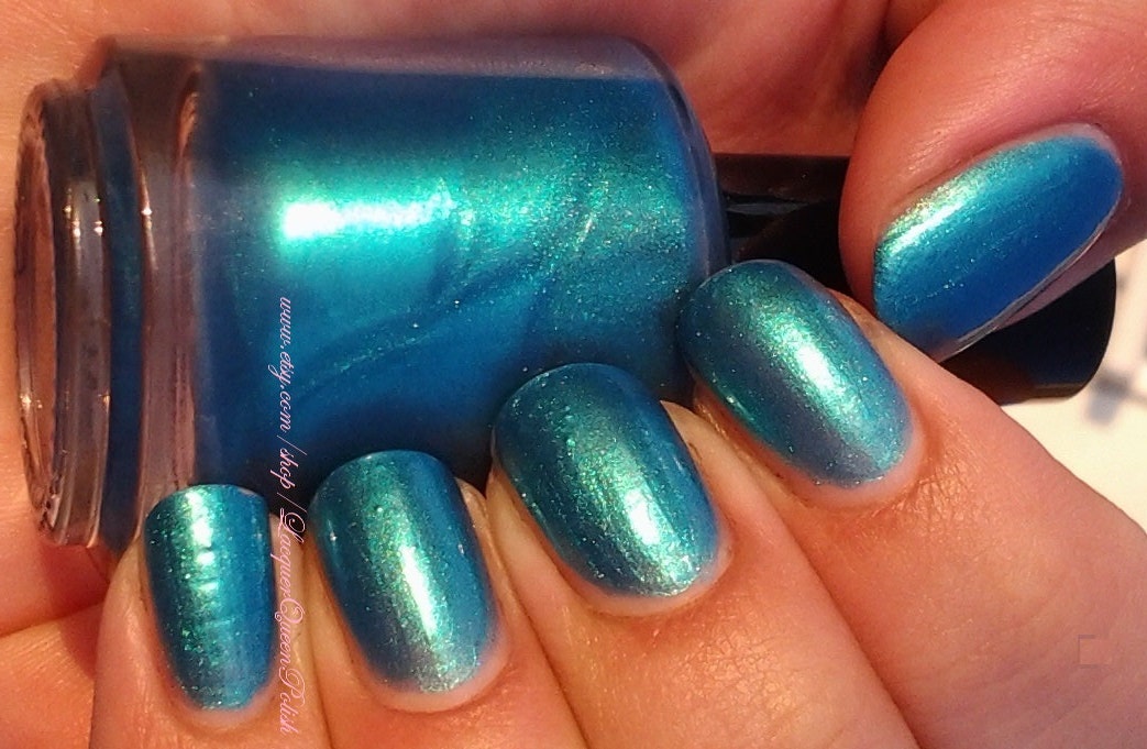 Drops of Jupiter Nail Polish Aqua Blue by BubbleBathTreats