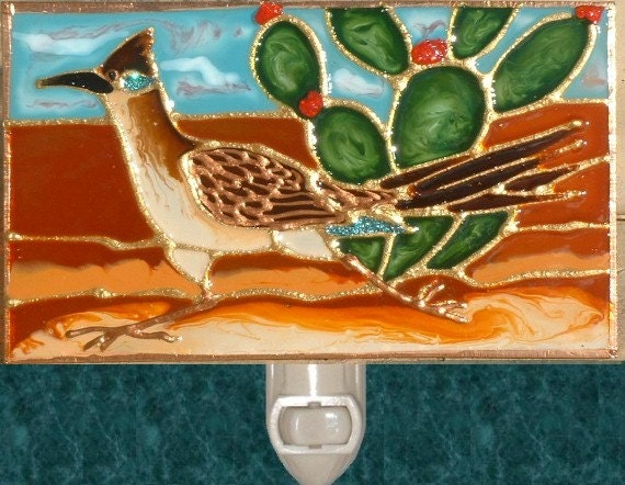 roadrunner desert night light
