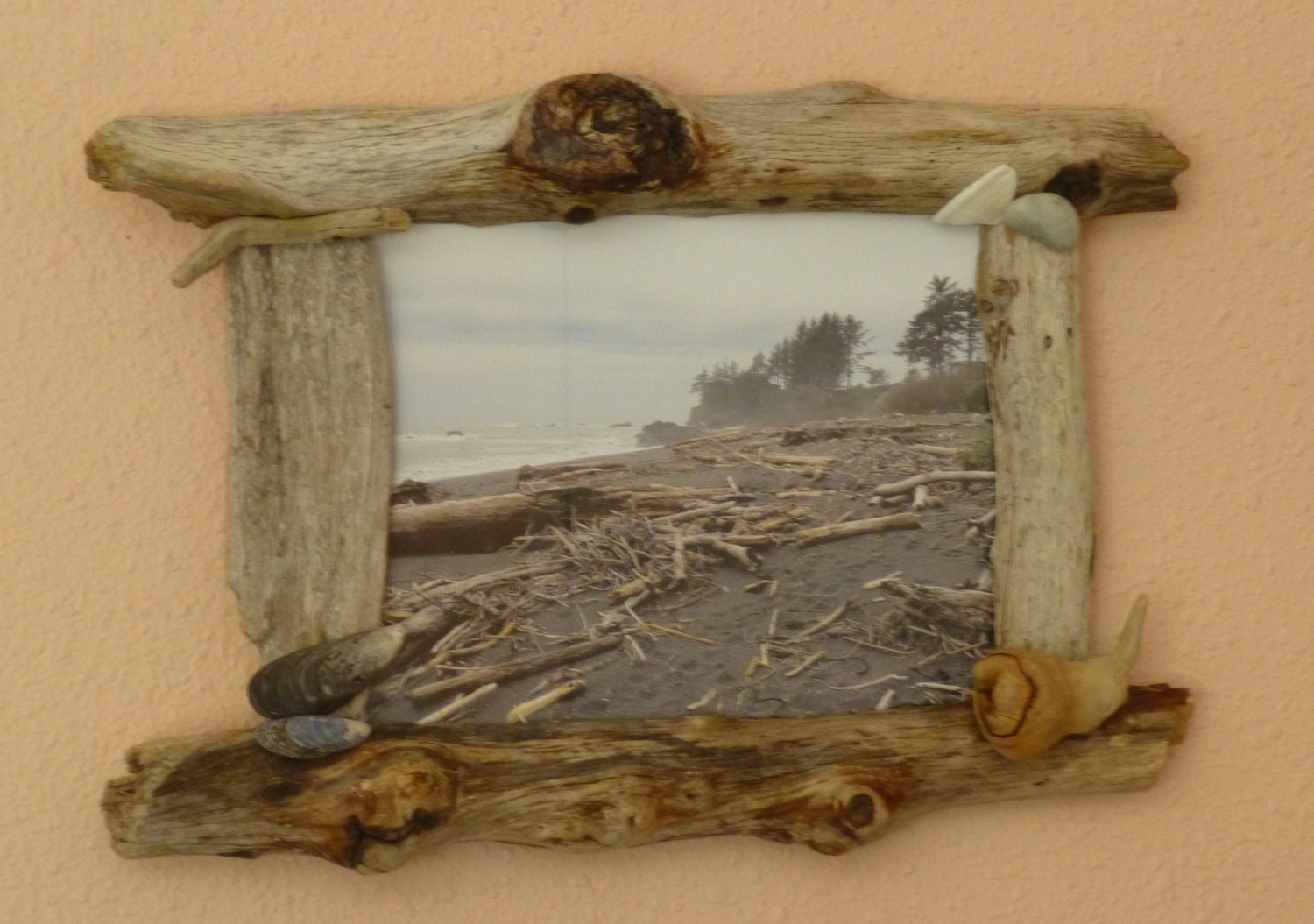 8 X 10 Driftwood Frame embellished with by