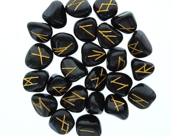Black Jasper Rune Set