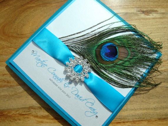 Peacock Wedding Invitation