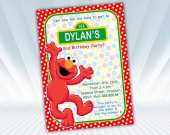 Elmo Birthday Invitation