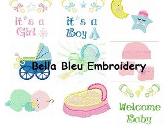 Adorable Sweet Baby Embroidery Design Collection