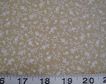 Troy, Cream and Taupe Floral Sold by the Half Yard