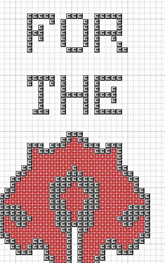 World of Warcraft Horde cross stitch pattern. Great for a