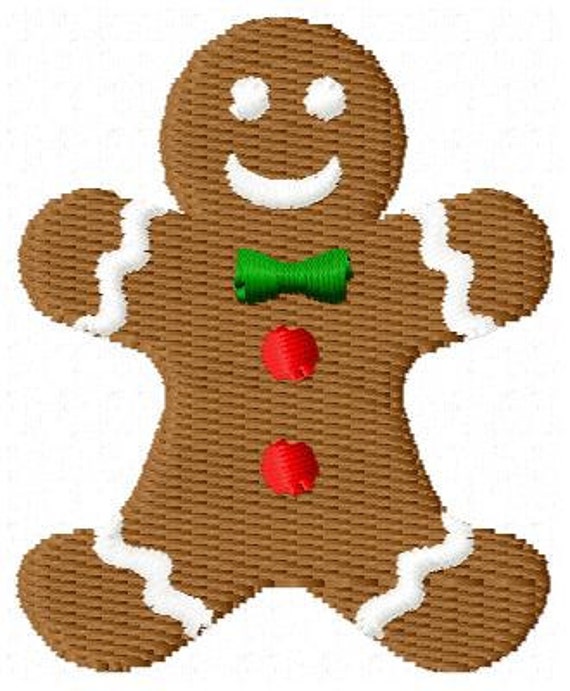 Gingerbread man Mini Embroidery Design