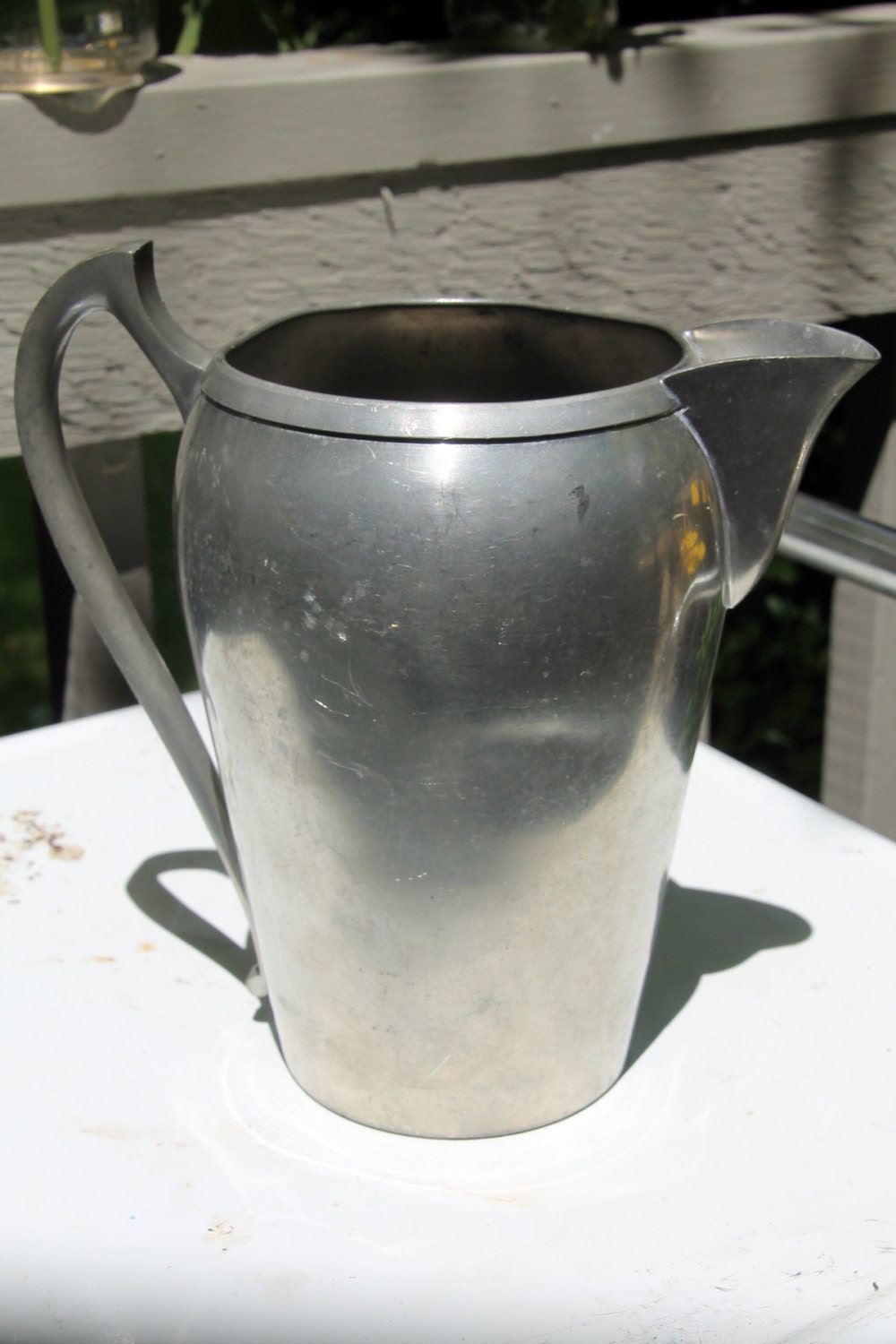 Vintage Serving Pitcher 1960 Silvercraft Pewter Pitcher Haute Juice