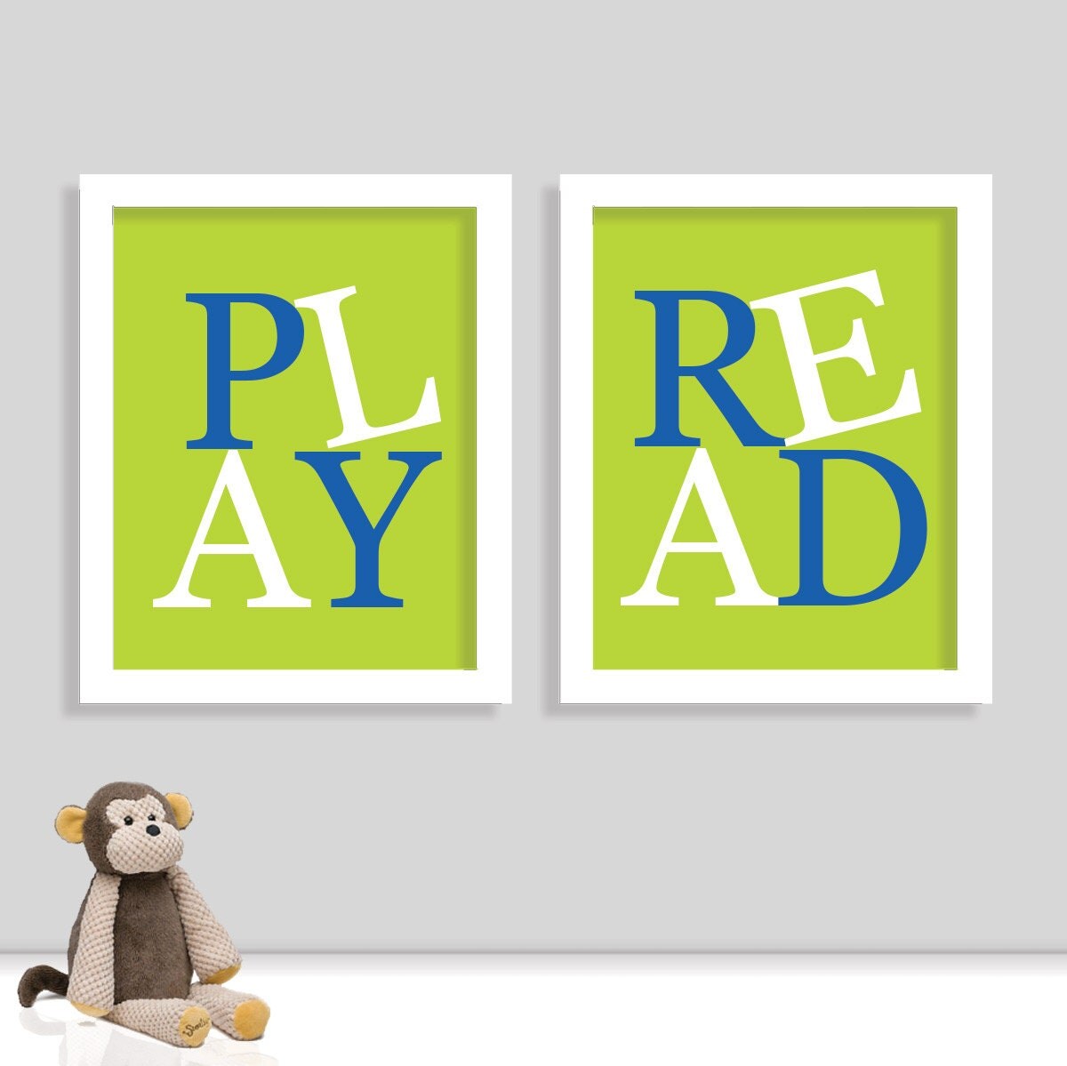 Playroom Print Set Children Playroom Art Nursery Sign