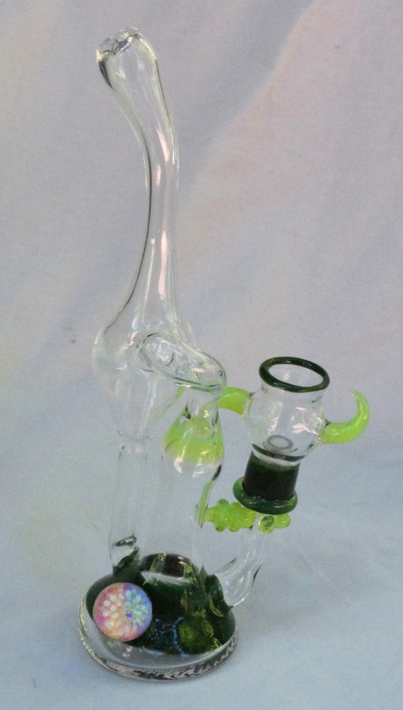 710 recycler rig heady glass pipe boro 14mm fully worked