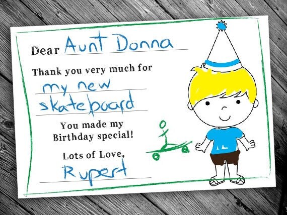 printable birthday thank you cards for boys color your own