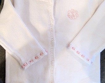 Monogrammed Baby Sweater