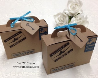 Suitcase Favor Boxes Suitcase Boxes Suitcase Favors Destination Wedding Travel Suitcase 25 Included