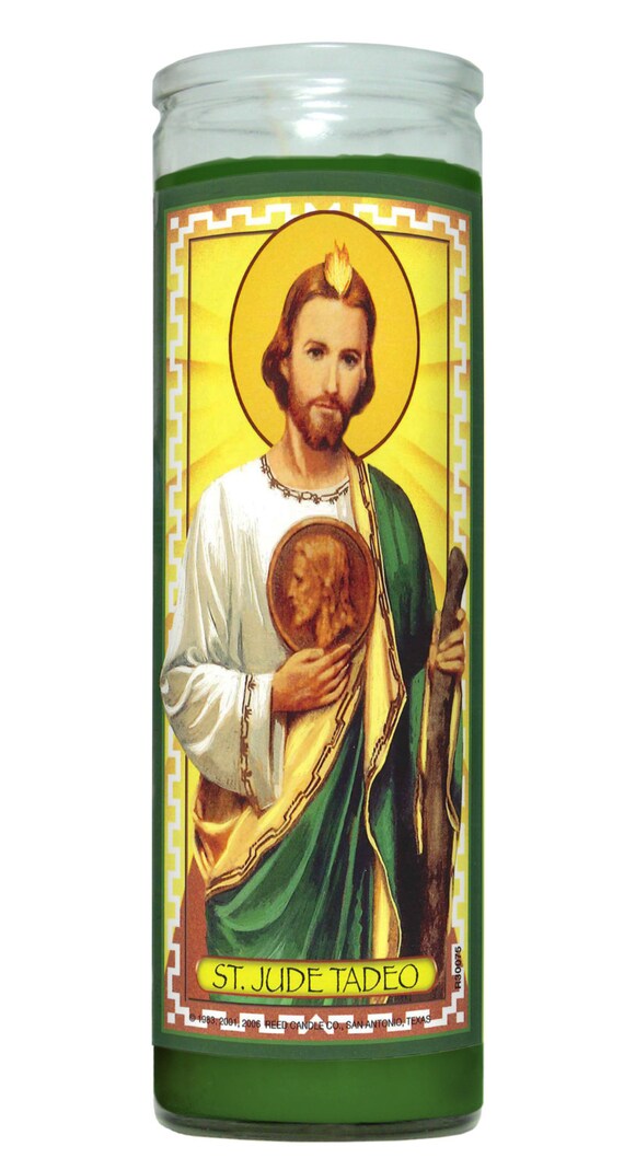 St Jude Religious Prayer Candle / San Judas Novena Vigil