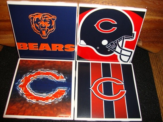 Chicago Bears Coasters set of 4