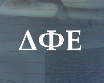 Delta Phi Epsilon Sorority Sticker Window Laptop Car Decal Vinyl Ipad Iphone 3" 6" 8"