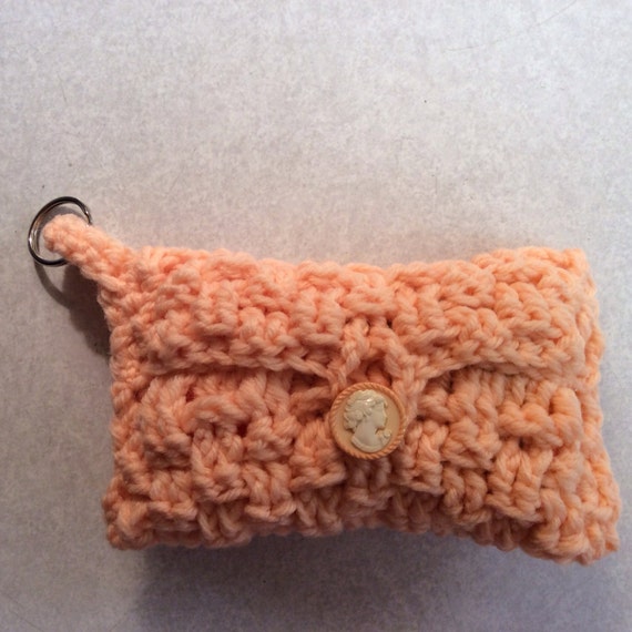 Purse Tissue Holder With Key Ring / travel tissue / get well