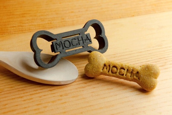 Dog Bone Cookie Cutter Custom Treat Personalized Pet Medium